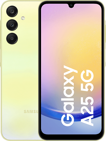 Jetzt das maXXim Allnet Flat 30 GB + Samsung Galaxy A25 5G Yellow ab 26.99,-€/Monat