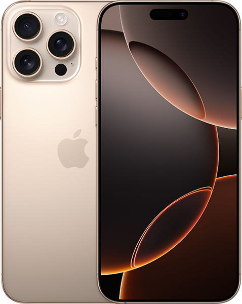Jetzt das maXXim Allnet Flat 30 GB + Apple iPhone 16 Pro Max 512GB Titan Wüstensand ab 79.99,-€/Monat