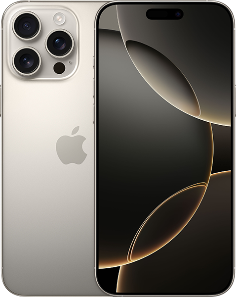 Jetzt das maXXim Allnet Flat 30 GB + Apple iPhone 16 Pro Max 512GB Titan Natur ab 79.99,-€/Monat