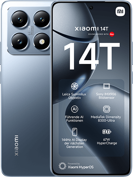 Jetzt das maXXim Allnet Flat 30 GB + Xiaomi 14T Titan Blue ab 34.99,-€/Monat