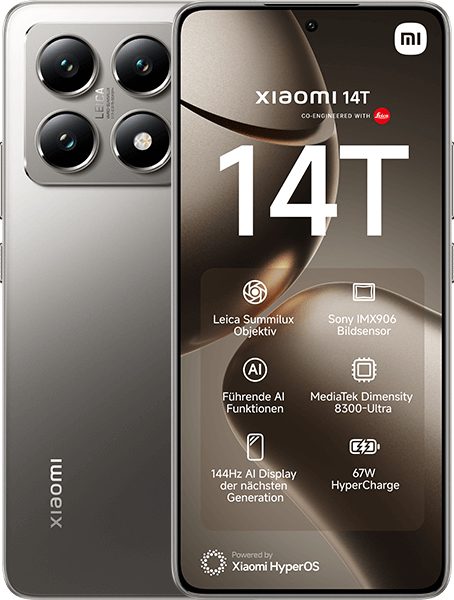 Jetzt das maXXim Allnet Flat 30 GB + Xiaomi 14T Titan Gray ab 34.99,-€/Monat