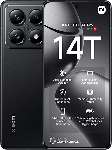 Jetzt das maXXim Allnet Flat 30 GB + Xiaomi 14T Pro Titan Black ab 34.99,-€/Monat
