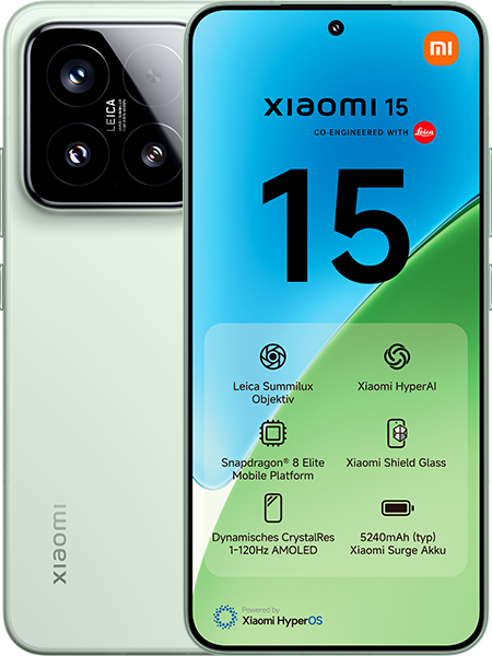 Jetzt das maXXim Allnet Flat 30 GB + Xiaomi 15 Green ab 44.99,-€/Monat