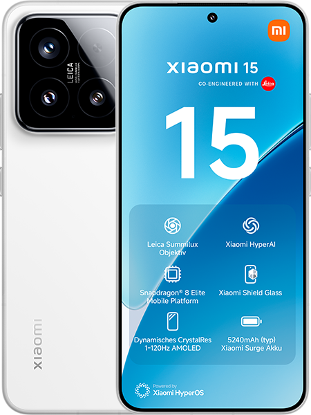 Jetzt das maXXim Allnet Flat 30 GB + Xiaomi 15 White ab 44.99,-€/Monat