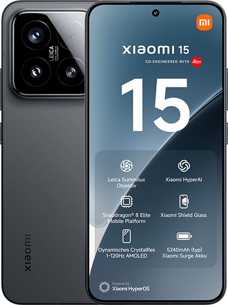 Jetzt das maXXim Allnet Flat 3 GB + Xiaomi 15 Black ab 32.99,-€/Monat