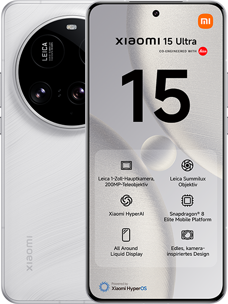 Jetzt das maXXim Allnet Flat 30 GB + Xiaomi 15 Ultra White ab 59.99,-€/Monat