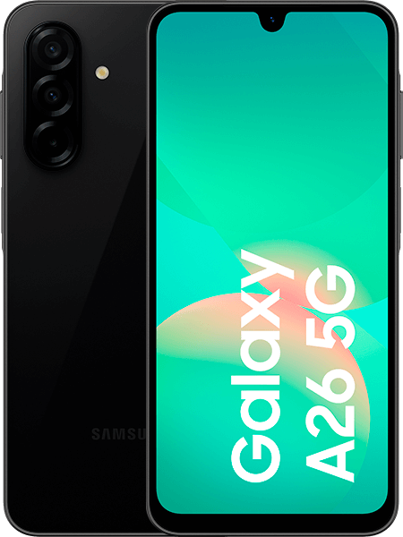 Jetzt das maXXim Allnet Flat 10 GB + Samsung Galaxy A26 5G Black ab 16.99,-€/Monat